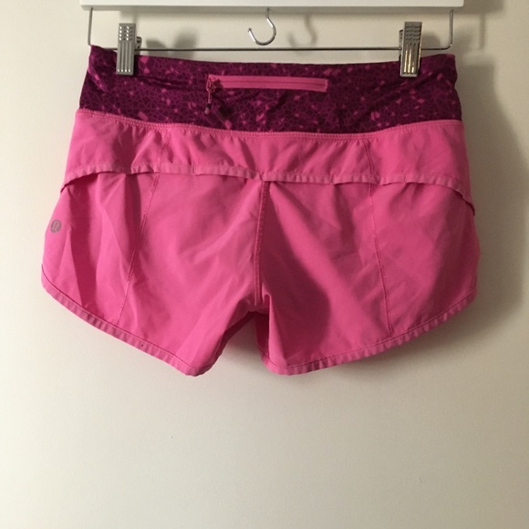 LULULEMON Pink Paradise Regal Plum Lined Speed Short 2 - Picture 5 of 6